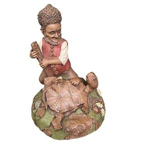 THOMAS CLARK Gnome “Upsie Daisy” By Jack Wolfe 1993 Turtle Vintage